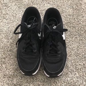 Black and White Nike Air Max Shoes